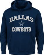 FANATICS Men's Fanatics  Navy Dallas Cowboys Big & Tall Heart & Soul Hoodie