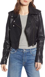 LAMARQUE Crop Biker Jacket