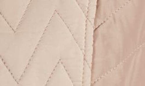 Gallery Hooded Quilt Jacket In Gray