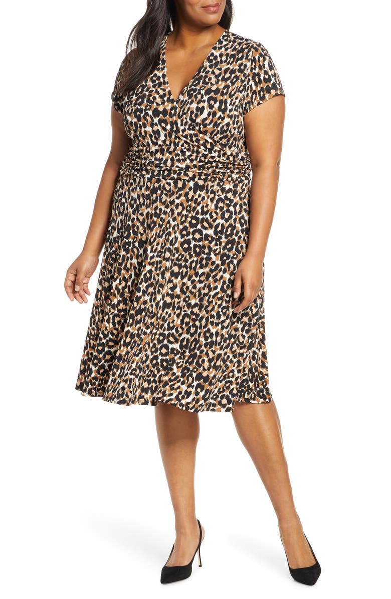 Leota Amiya Faux Wrap Dress, Main, color, 