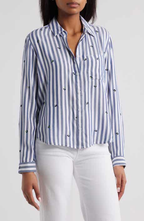beachlunchlounge Caitlin Embroidered Shirt