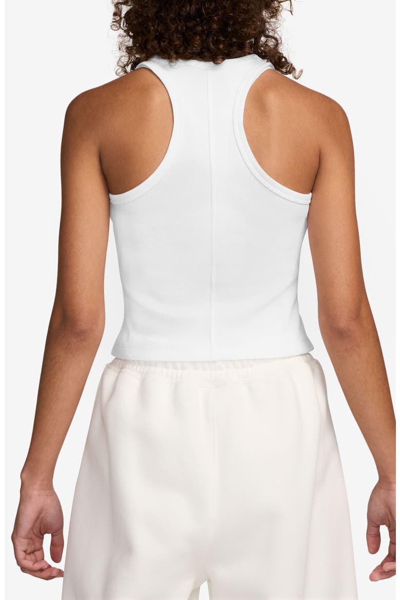 Essential Racerback Tank, Alternate, color, 100 WHITE/BLACK