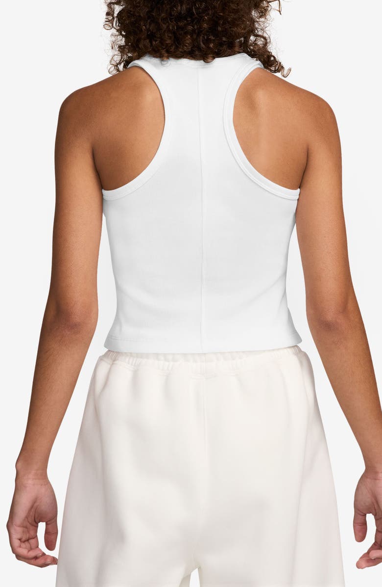 Jordan Essential Racerback Tank, Alternate, color, 100 White/Black