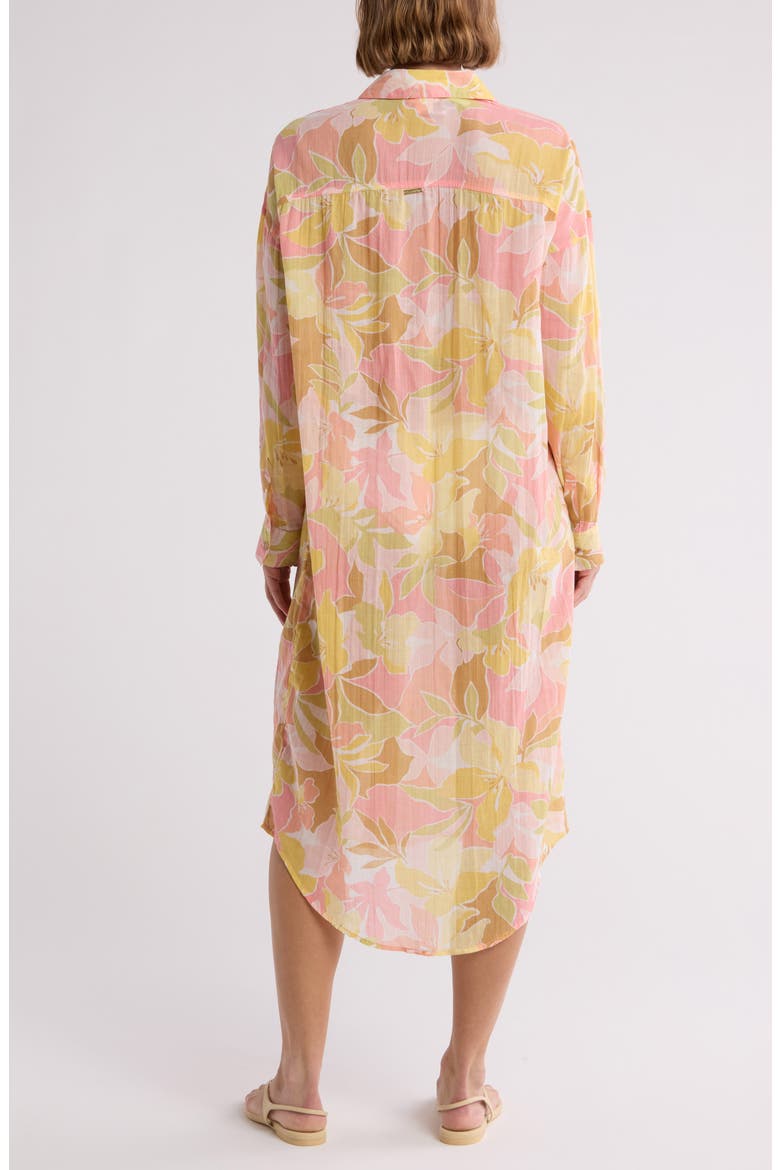 Daylight Dreamin' Cover-Up Shirtdress, Alternate, color, CORAL MULTI