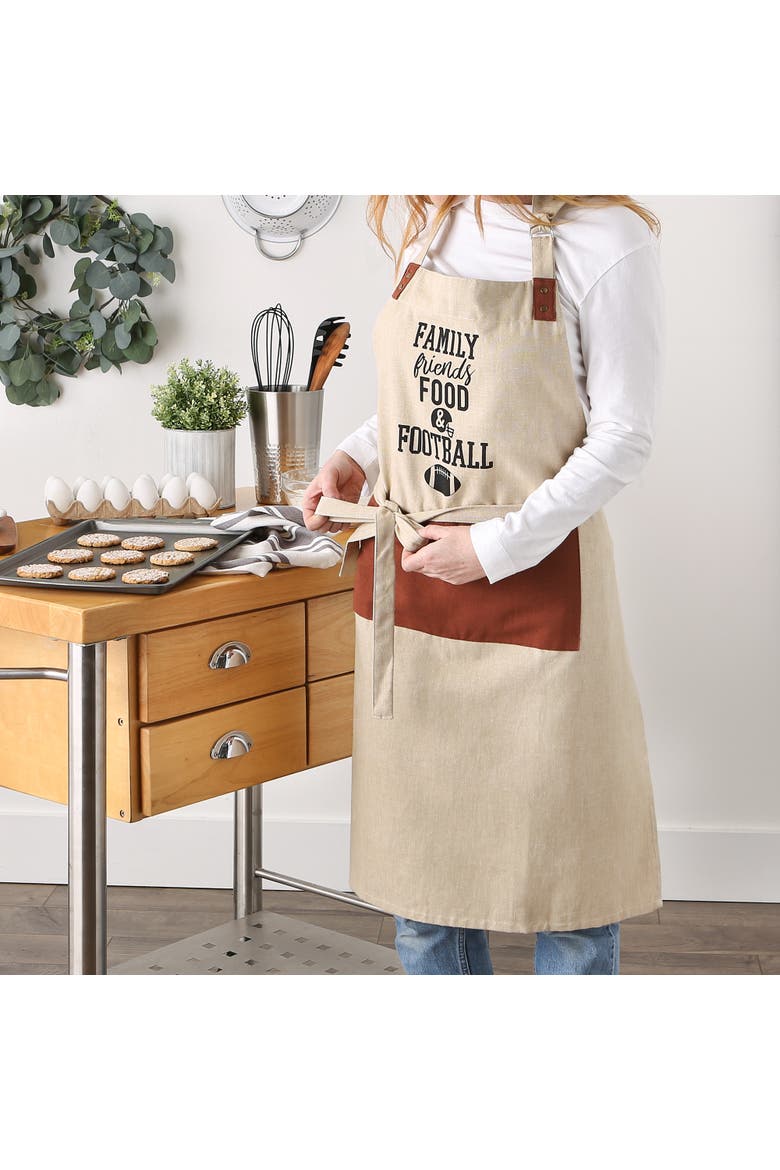 Football Print Chef Apron, Alternate, color, Football