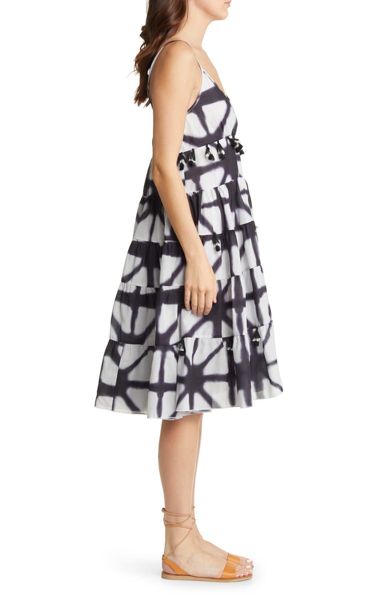 AREA STARS Batik A-Line Dress, Alternate, color, 