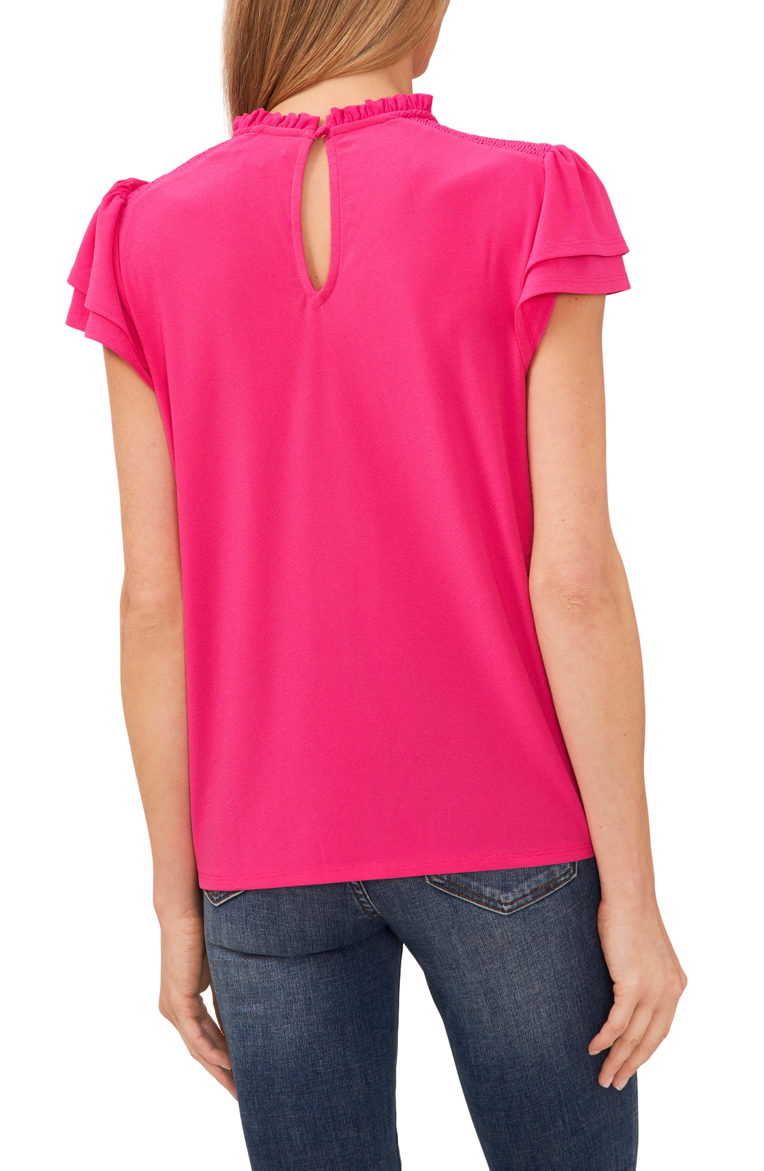 CeCe Ruffle Sleeve Knit Top (Women) | Nordstromrack