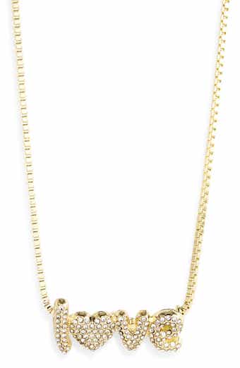 BaubleBar Spell It Out Pendant Necklace