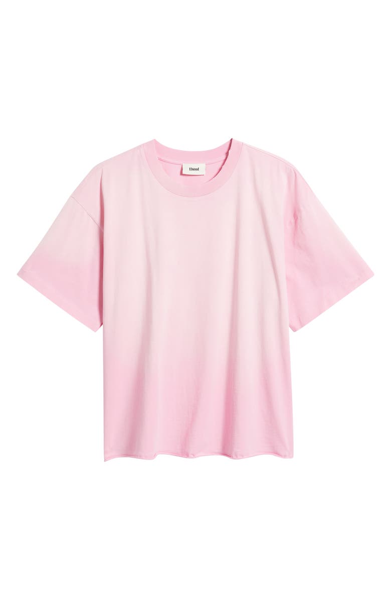 Elwood Core Oversize Crop Cotton T-Shirt, Alternate, color, Sun Faded Pink