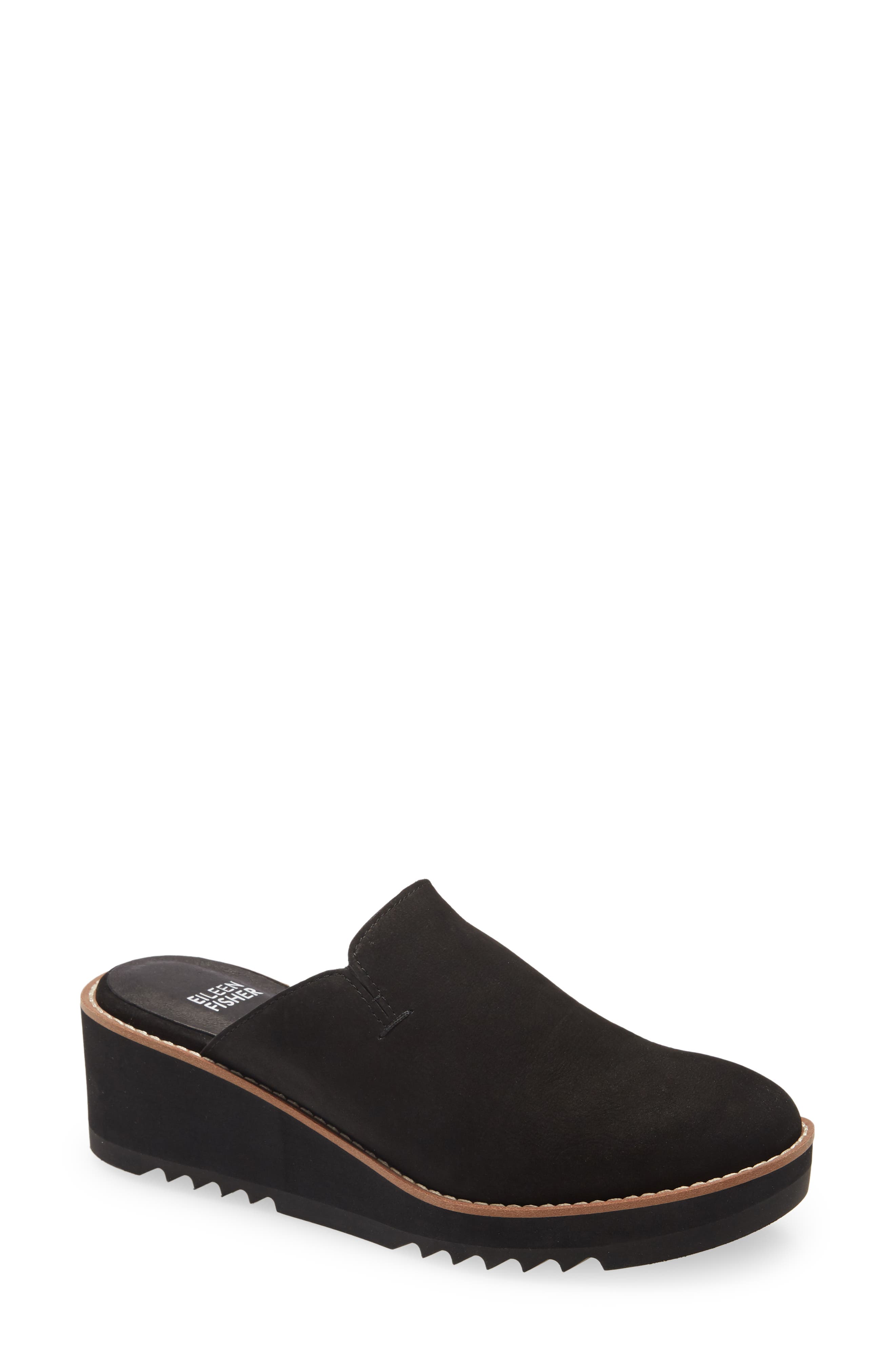 Eileen Fisher Loti Suede Clog, Main, color, 
