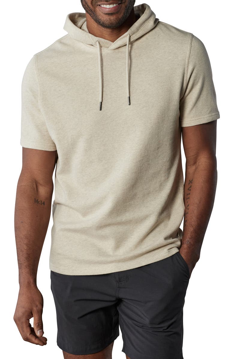 The Normal Brand Cole French Terry Short Sleeve Hoodie, Main, color,