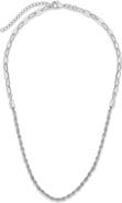 Sterling Forever Rope Twist Chain Necklace
