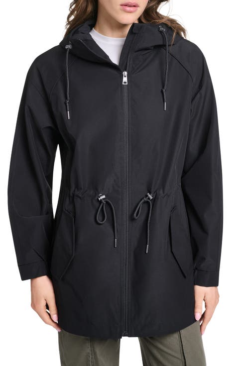 Water Resistant Hooded Rain Jacket
