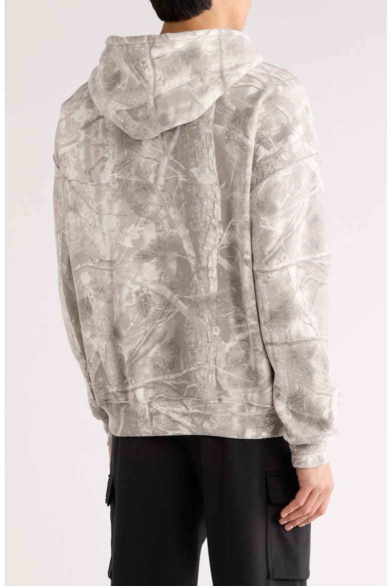 Relaxed Fit Camo Hoodie, Alternate, color, LIGHT GREY CAMO