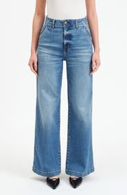 DAZE Far Out High Waist Wide Leg Trouser Jeans