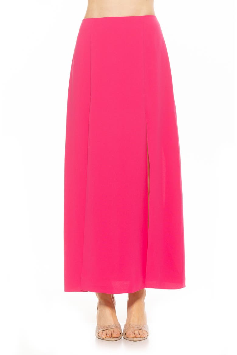 Sansa Maxi Skirt, Main, color, HOT PINK