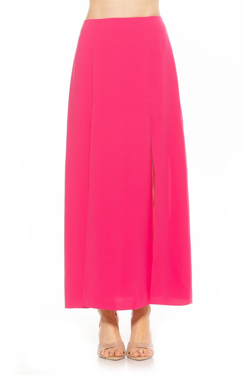 Alexia Admor Sansa Maxi Skirt, Main, color, Hot Pink