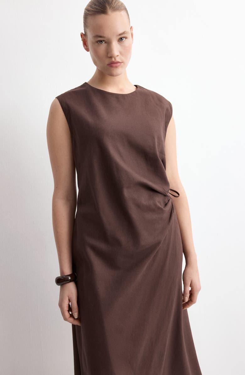 MANGO Wrap Midi Dress, Alternate, color, 