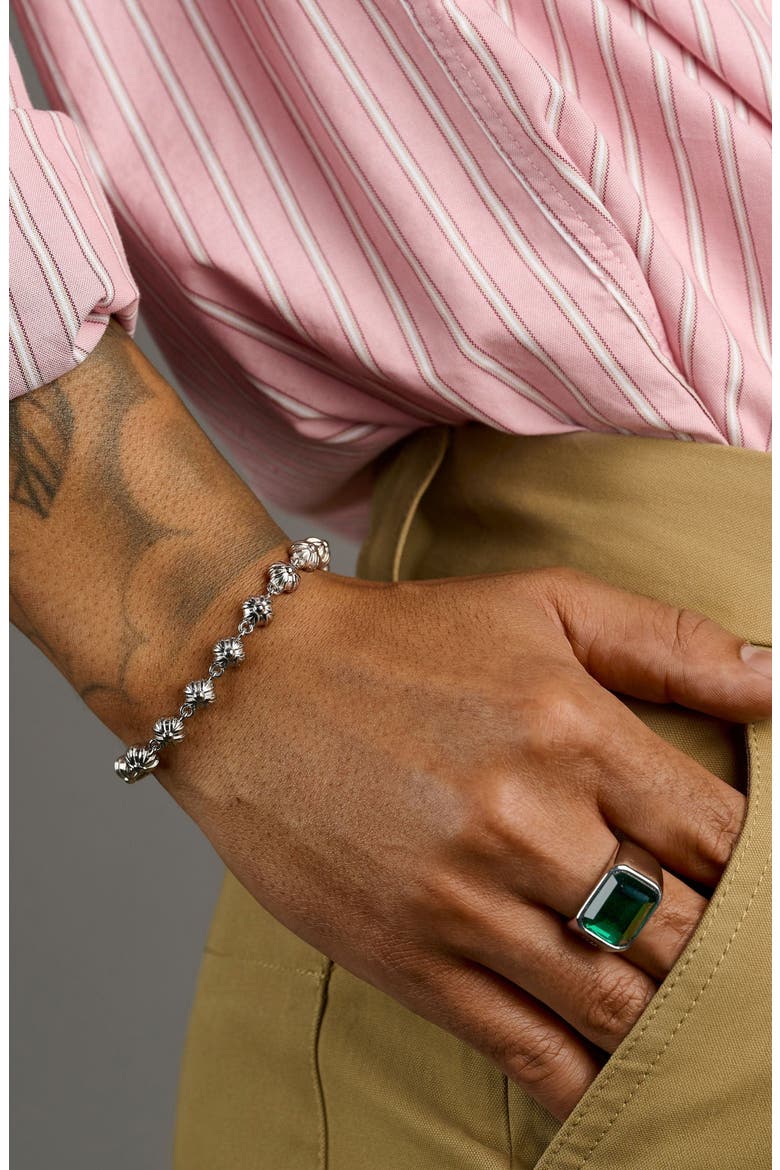 Silver Bloom Bracelet, Alternate, color, Silver