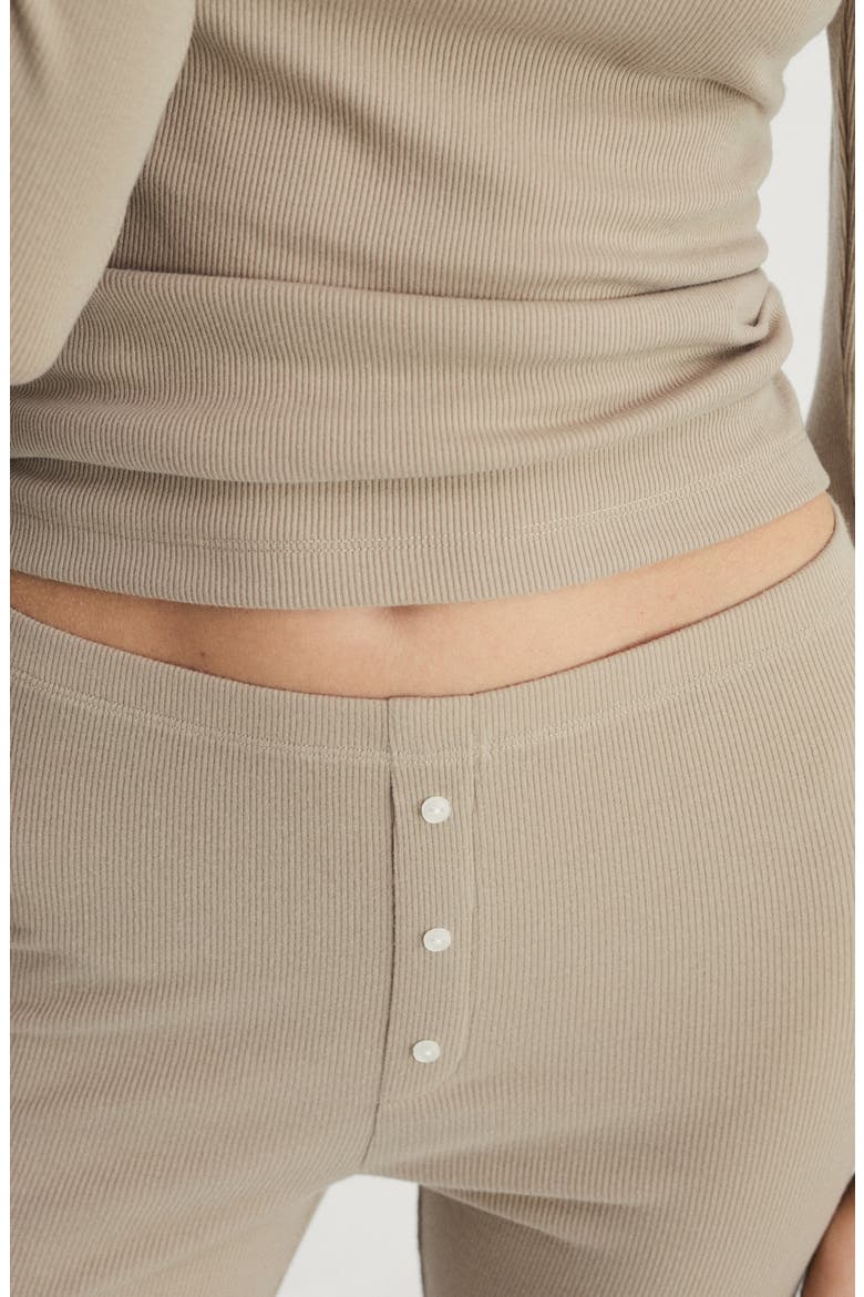 Rib Knit Pants, Alternate, color, PEACH