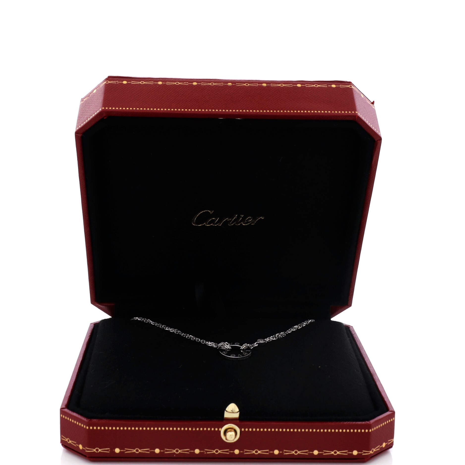 2 Diamonds Love Pendant Necklace 18K White Gold with Diamonds, Alternate, color, Metallic Gold