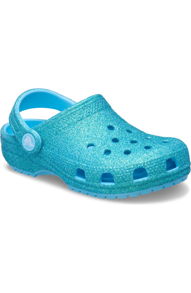 CROCS Kids' Classic Iridescent Glitter Clog, Main, color, Tgl