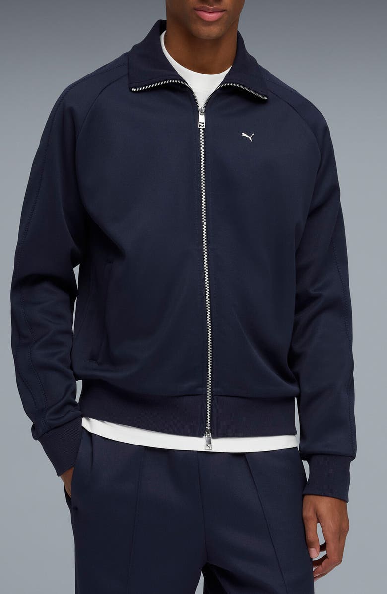 PUMA T7 Track Jacket, Main, color, Puma Navy