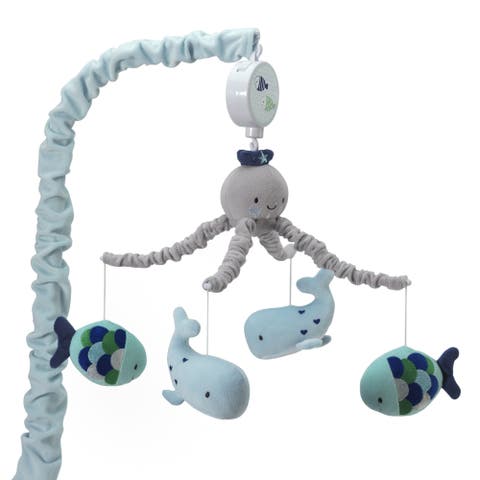 Oceania Whale/Fish Nautical/Ocean Musical Baby Crib Mobile
