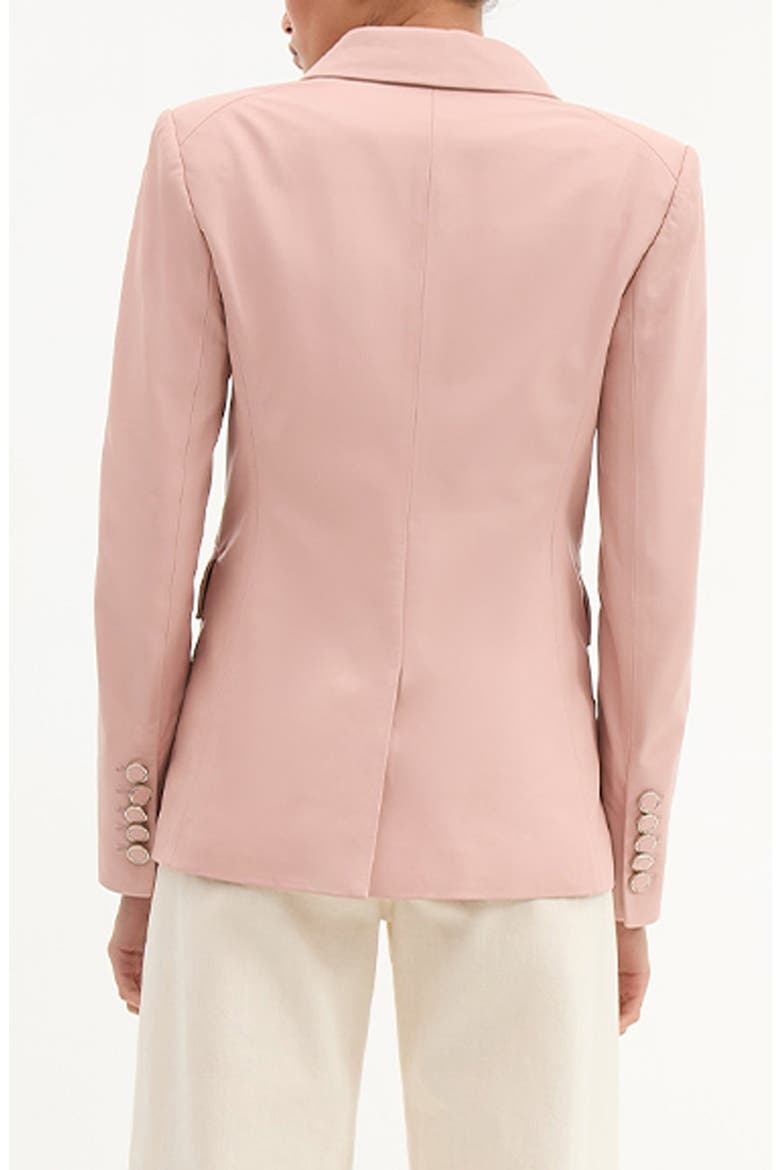 Miller Leather Dickey Jacket, Alternate, color, PINK CLAY