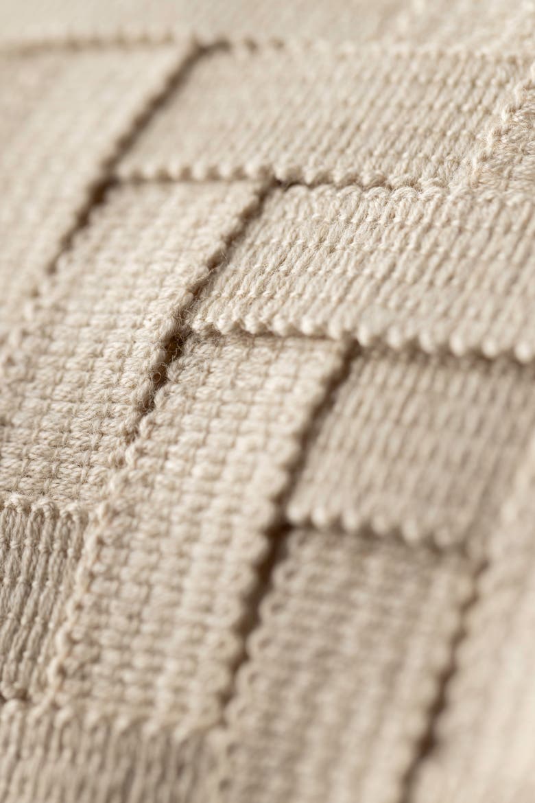 Entwine Crema Indoor & Outdoor Woven Accent Pillow, Alternate, color, Crema