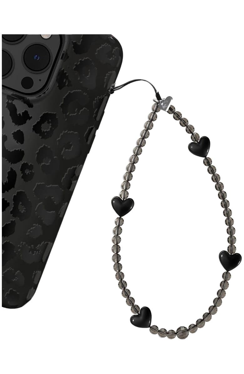 VELVET CAVIAR Phone Charm, Alternate, color, Black