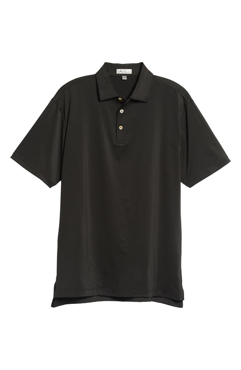Peter Millar Sean Regular Fit Stretch Jersey Polo, Alternate, color, Black