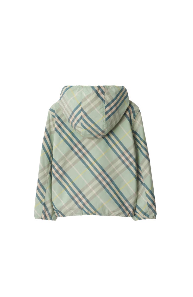 Burberry Reversible Check Cotton Blend Jacket, Alternate, color, Breeze