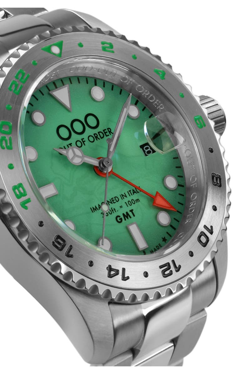 OUT OF ORDER GMT Venezia Bracelet Watch, 44mm, Alternate, color, Gmt Venezia