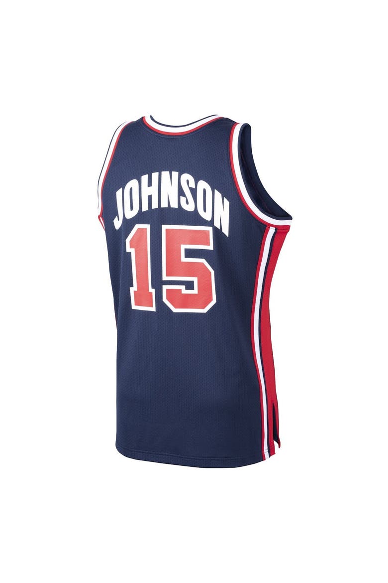 Men's Mitchell & Ness Magic Johnson Navy USA Basketball 1992 Dream Team Authentic Jersey, Alternate, color, Navy