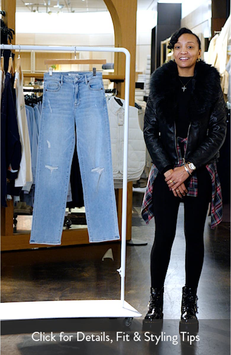 Ripped Straight Leg Jeans, sales video thumbnail