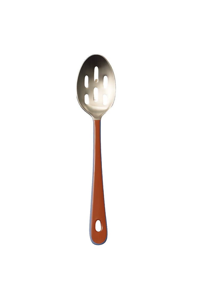 Harlow Bright Slotted Spoon with Stainless Steel Head, Main, color, Raspberry