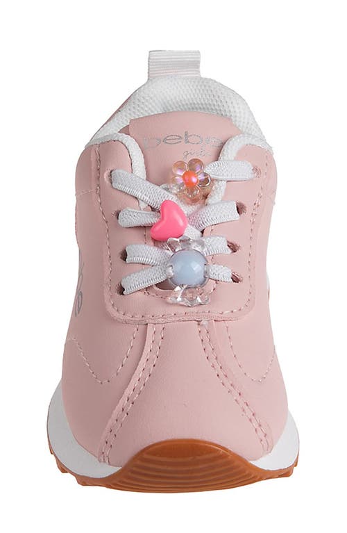 Bebe Kids' Charm Glitter Jogger Sneaker In Blush
