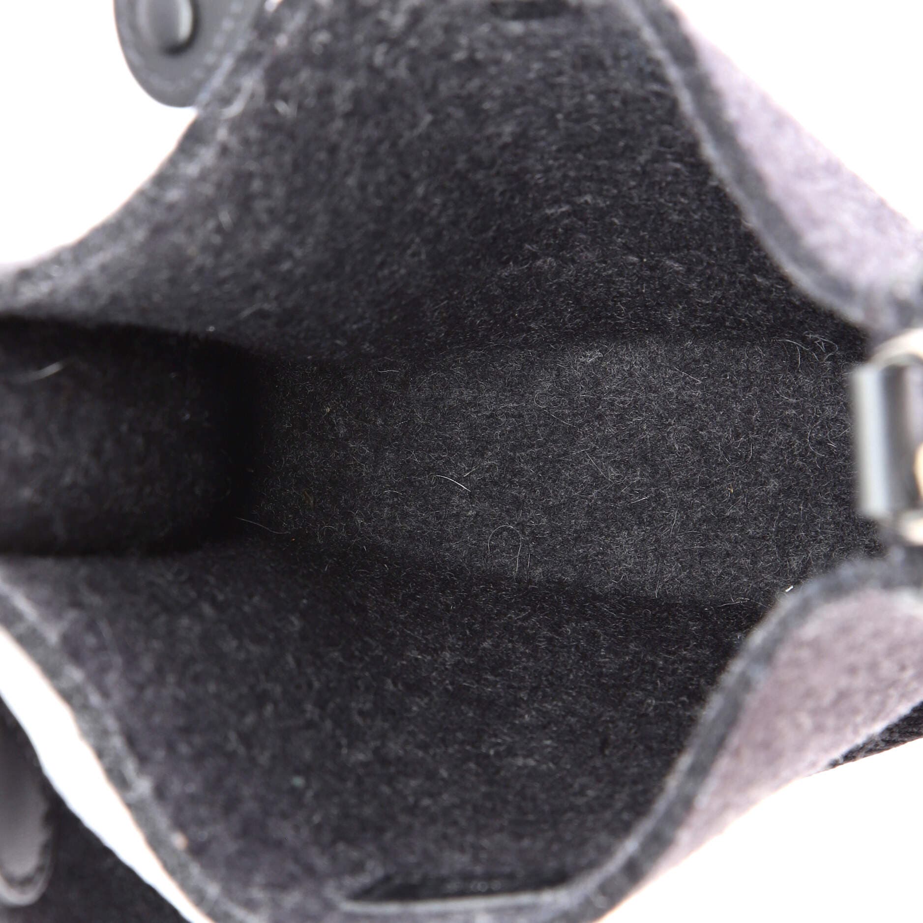 Pre-Owned Hermes Evelyne Bag Gen III Felt TPM, Alternate, color, Noir