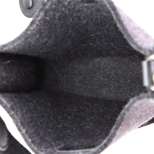 Pre-owned Hermes Hermes Evelyne Bag Gen Iii Felt Tpm In Black