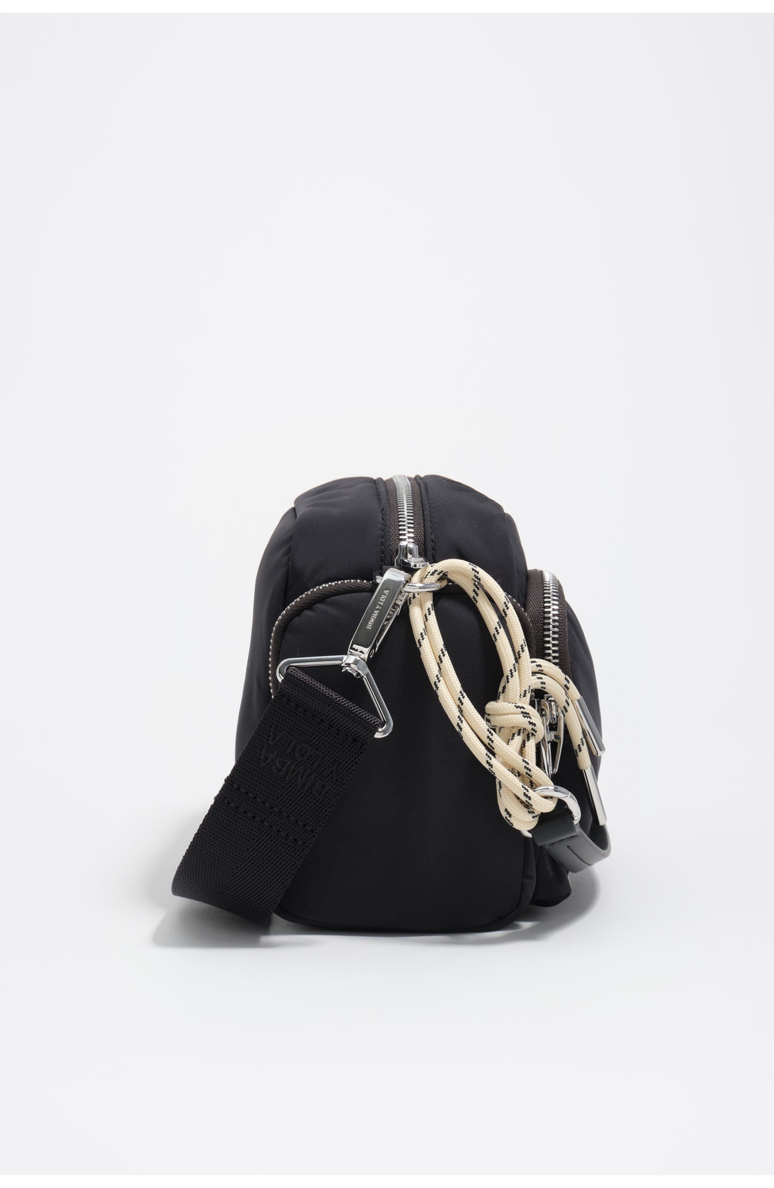 Bimba y Lola Nylon Pocket Shoulder Bag, Alternate, color, Dark Anthracite