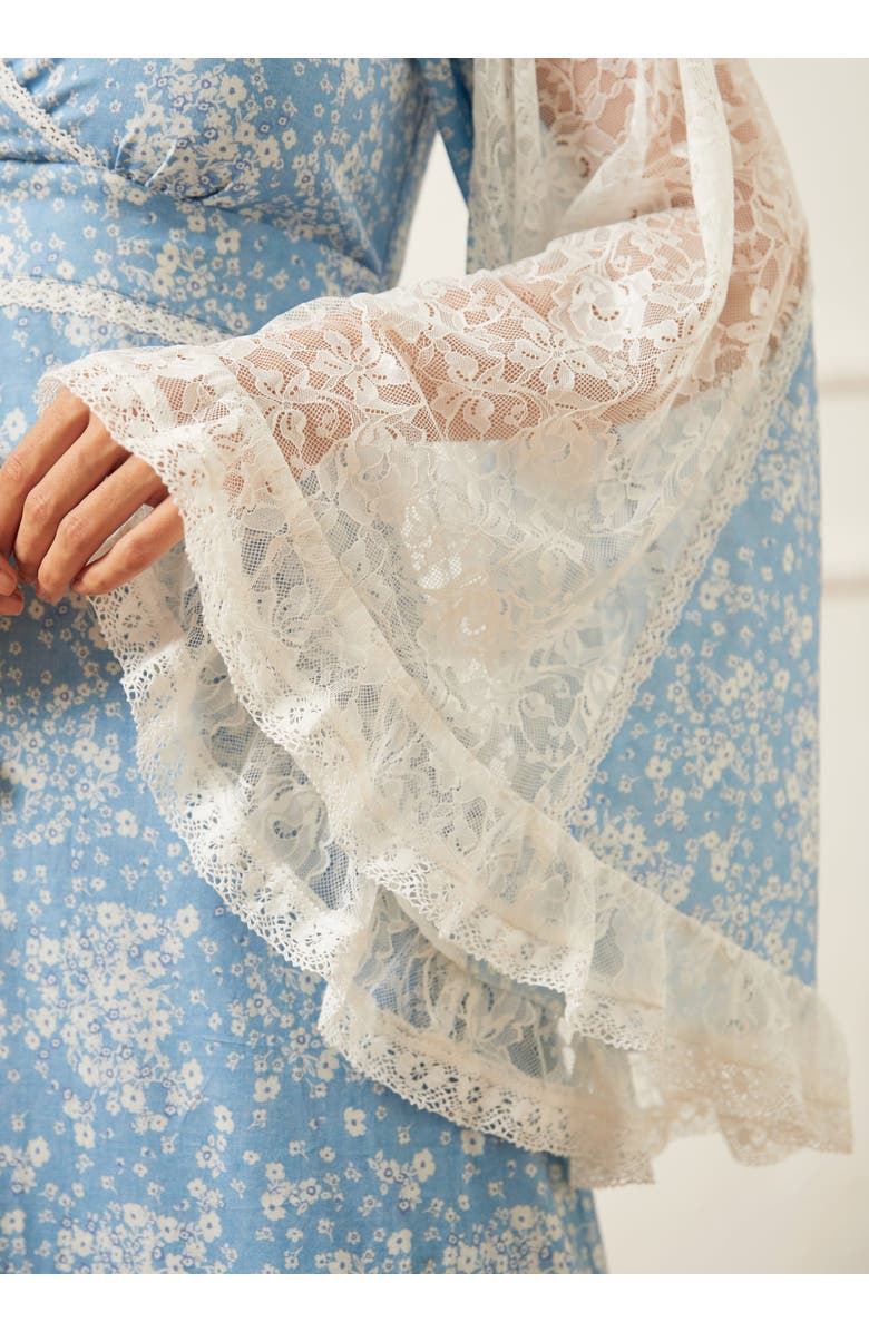 ModCloth Michella Bell Sleeve Boho Maxi Dress, ModCloth x Gunne Sax, Alternate, color, Misty Sky