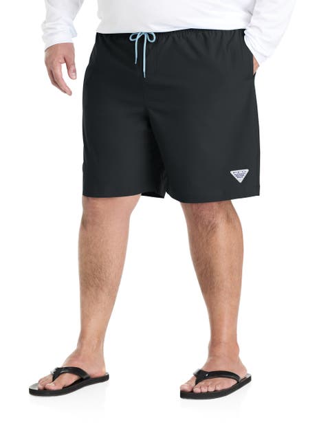 Big & Tall PFG Rambler Solid Swim Trunks