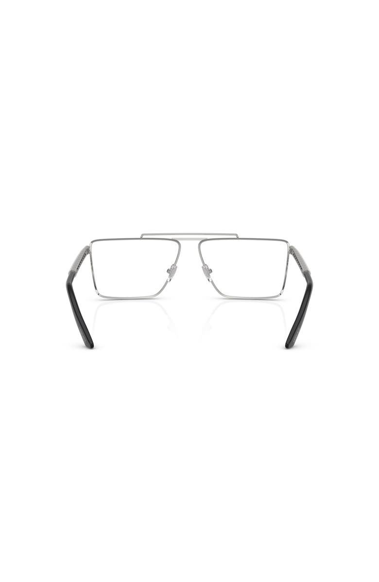 Versace 59mm Rectangle optical glasses, Alternate, color, Silver
