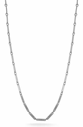14k Gold Bonded Bar Chain Necklace
