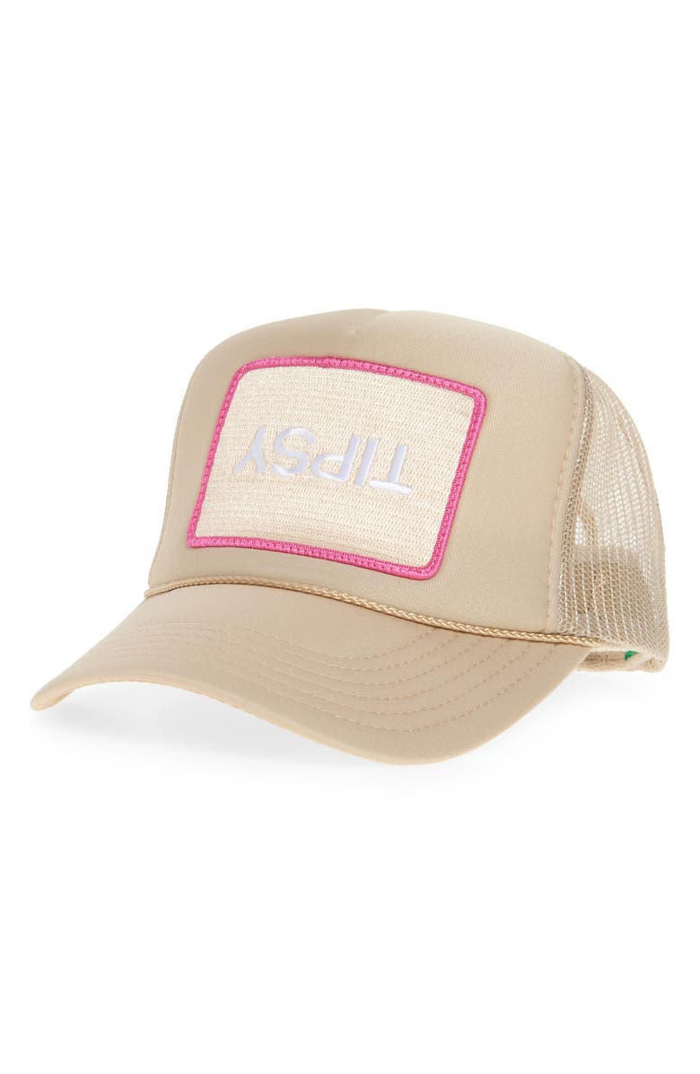 Friday Feelin’ Tipsy Patch Trucker Hat, Main, color,