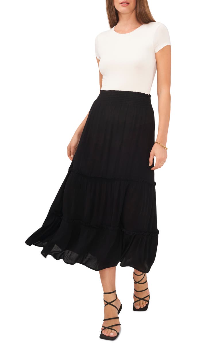 Vince Camuto Tiered Maxi Skirt, Alternate, color, 