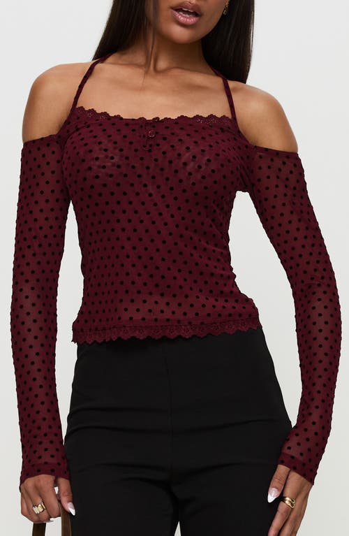 Princess Polly On My Side Off The Shoulder Tie Neck Top