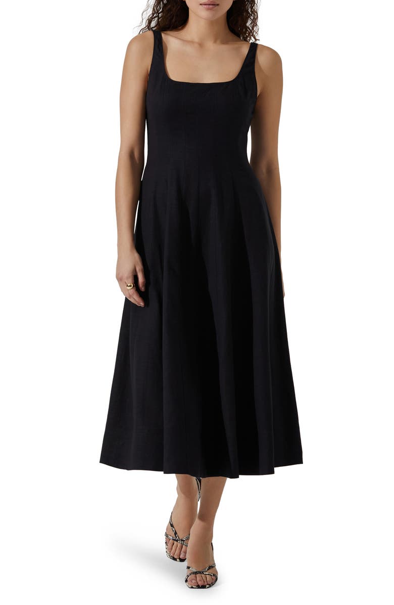 ASTR the Label Square Neck Midi Dress, Main, color,