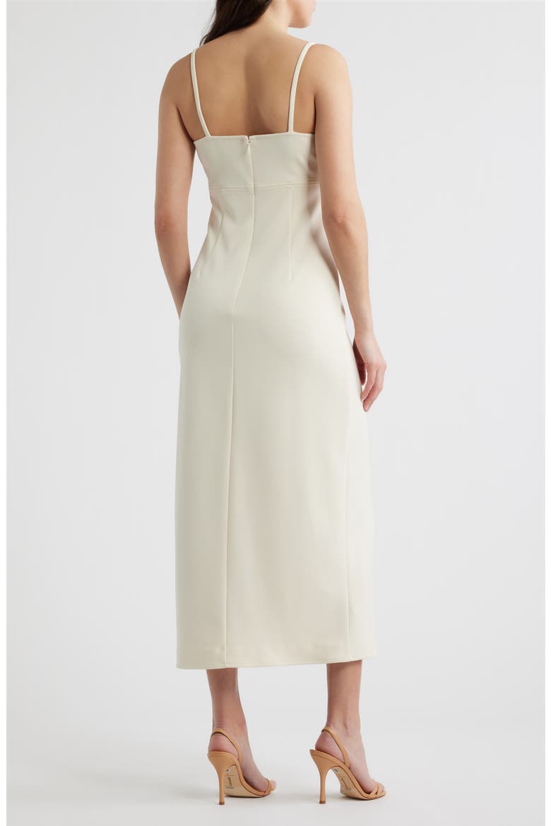 Scuba Crepe Sleeveless Sheath Dress, Alternate, color, ECRU